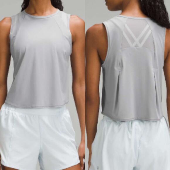 Lululemon Sculpt cropped tank Top rhino grey Size S (Refer to Measurements) - Picture 1 of 6